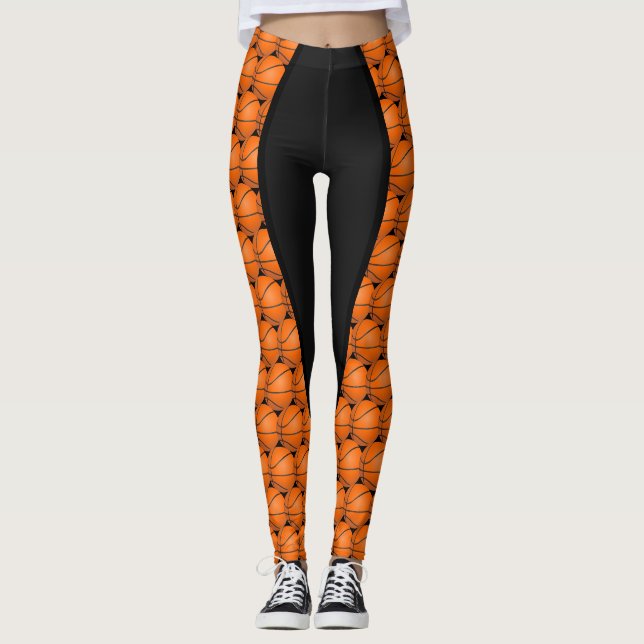 Leggings d'impression de basket-ball (Devant)