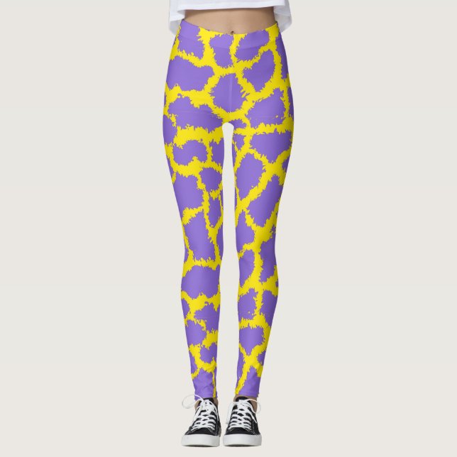 Leggings d'impression de girafe avec Arrière - pla (Devant)