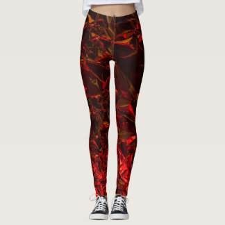 Leggings D'IMPRESSION MÉTALLIQUE RÉTRO POUR FEMMES