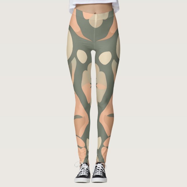 Leggings d'impression numérique élégant - Colorful (Devant)