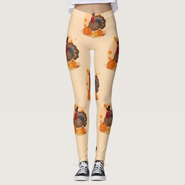 Leggings dinde pèlerine (Devant)