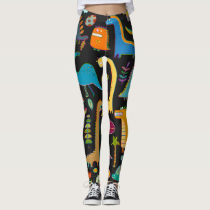 Leggings Dinosaures enfantines : Motif amusant et sans cout