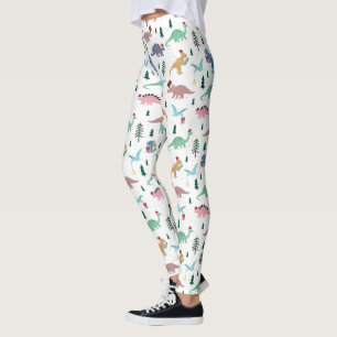 Leggings Dinosaures festifs Motif de Noël
