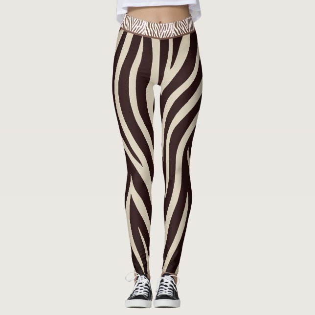 LEGGINGS "DIRTY ZEBRA" - LES LÉGUMES ACTIVEWEAR (Devant)