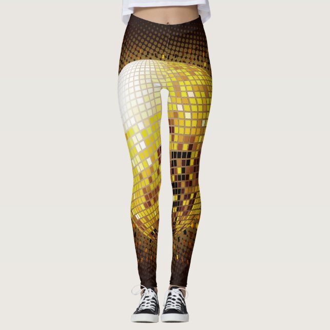 Leggings Discothèque : Lumières Vintages. (Devant)