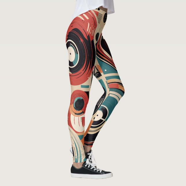 Leggings Disques abstraits (Droite)
