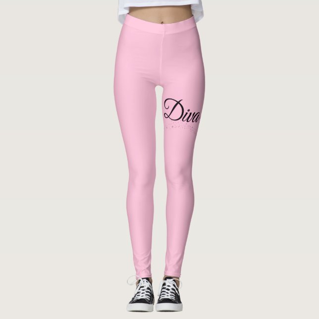 Leggings Diva rose (Devant)