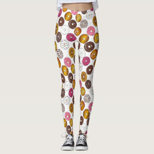 Leggings Dizaines de beignets Petit-déjeuner Junk Food Foin
