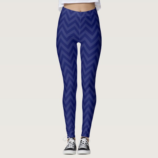 Leggings do-it-yourself BG XL .1 Tone Chevron ZigZag Stripe (Devant)