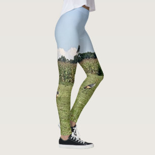 Leggings d'oiseaux de grue