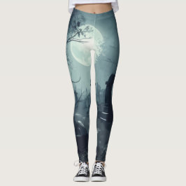 Leggings Domaine de la mort : Un cimetière Éffrayant