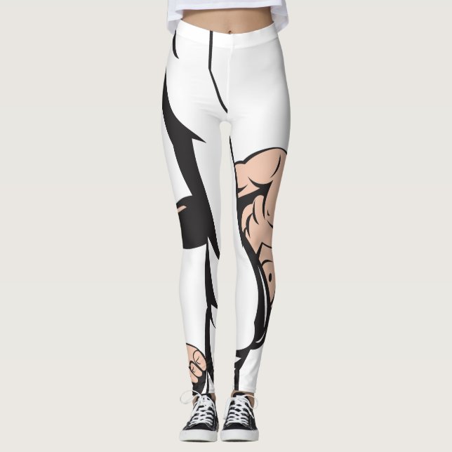 Leggings Donnez- un coup de piedle fille (Devant)