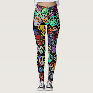 Leggings Donnez une chance à la paix motif de symbole de pa