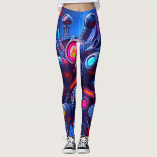 Leggings d'orb de technologie futuriste | Neon Cyb