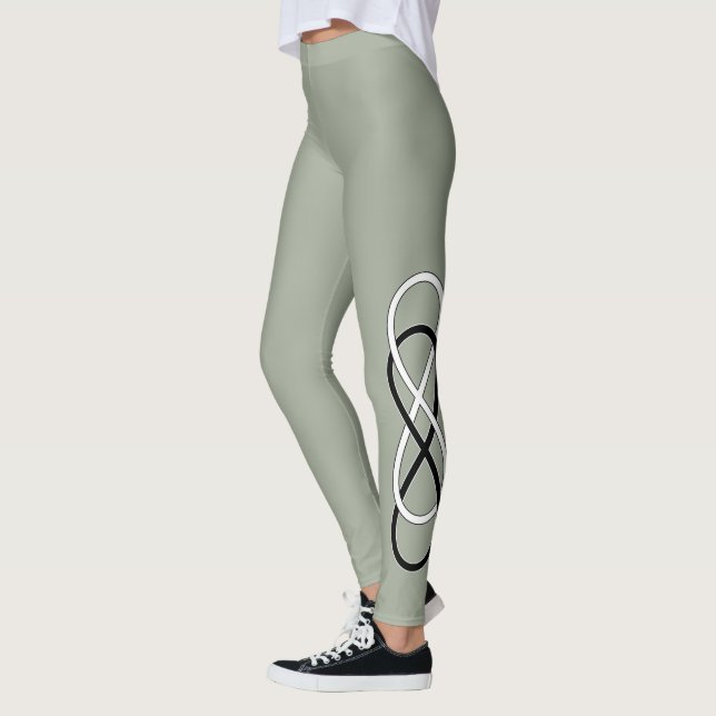 Leggings Double Infinity noir & blanc + vos idées (Gauche)