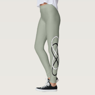 Leggings Doubles noir et blanc d'infini + vos idées