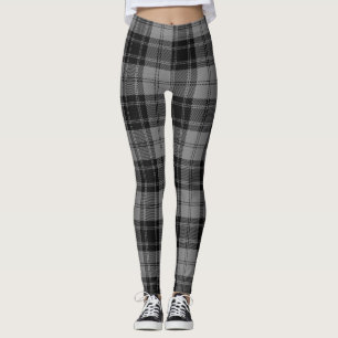 Leggings Douglas Grey Taraid Plaid Black Grey