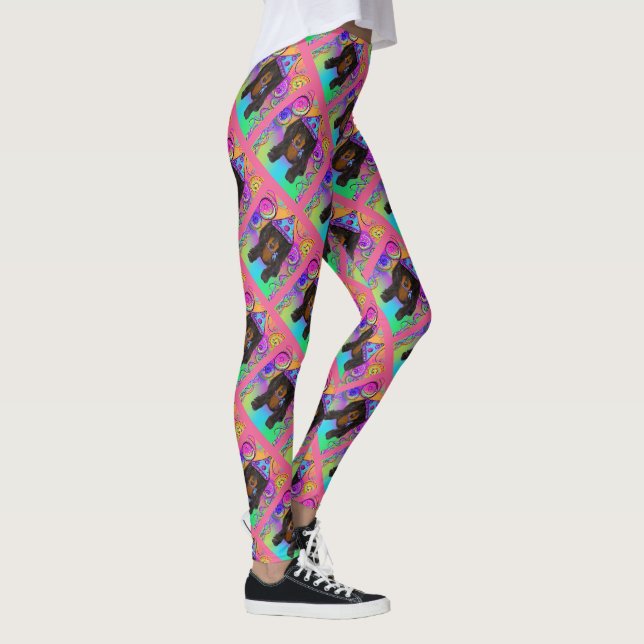 LEGGINGS DOXIE NOIR LONGTEMPS HAÏS (Droite)