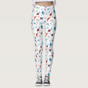 Leggings Dr. Seuss Un Poisson Deux Poissons Motif Étoile