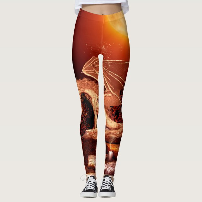 Leggings Dragon merveilleux (Devant)