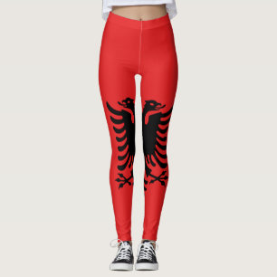 Leggings Drapeau albanais partout sur la légende