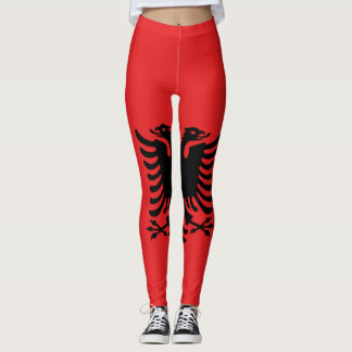 Leggings Drapeau albanais partout sur la légende