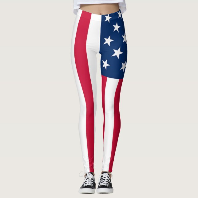 Leggings Drapeau américain (Devant)