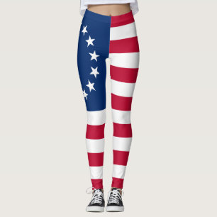 Leggings Drapeau américain Betsy Ross