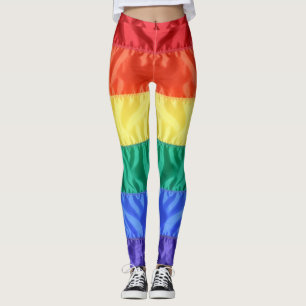 Leggings Drapeau arc-en-ciel rayures LGBT LGBTQ+ gay pride