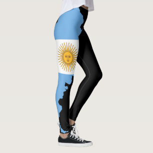 Leggings Drapeau Argentine - Cadeau Patriotique Pe