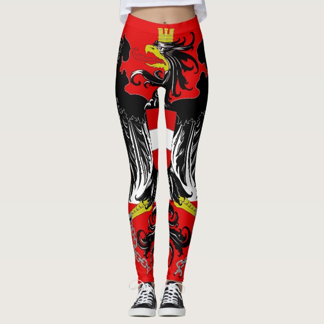 Leggings Drapeau autrichien (Devant)