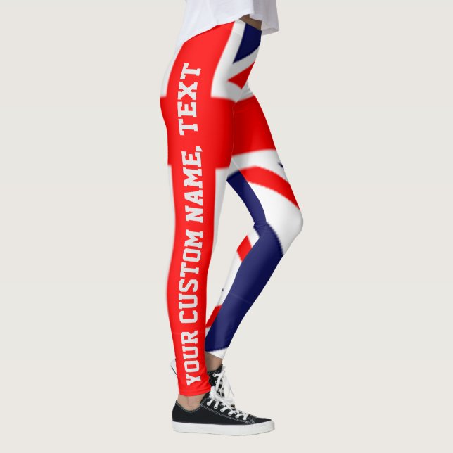 Leggings Drapeau britannique personnalisé (Droite)