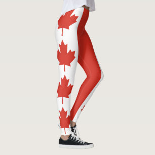 Leggings Drapeau canadien patriotique