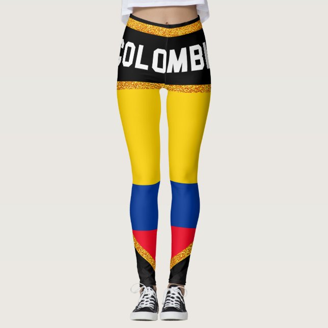 Leggings Drapeau Colombie (Devant)