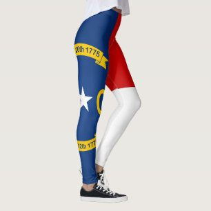Leggings Drapeau Cool De La Mode De La Caroline Du Nord