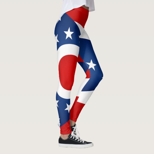 Leggings Drapeau cool De L'Ohio (Droite)
