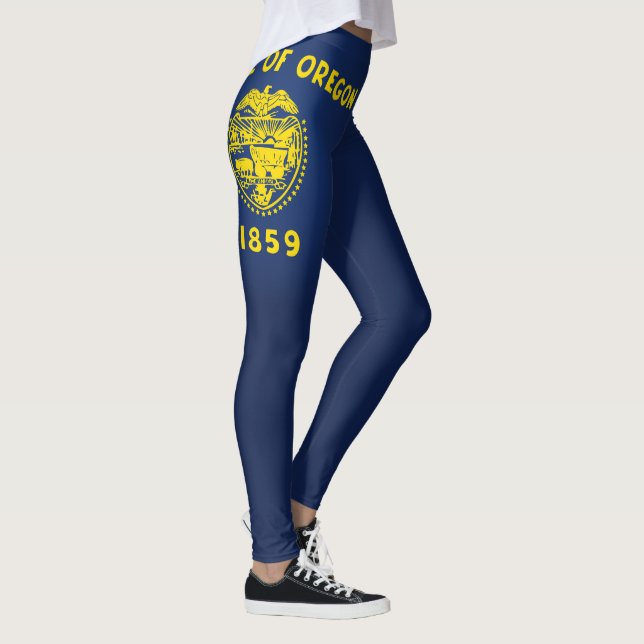 Leggings Drapeau cool De L'Oregon (Droite)