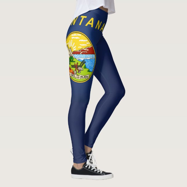 Leggings Drapeau Cool Du Montana (Droite)