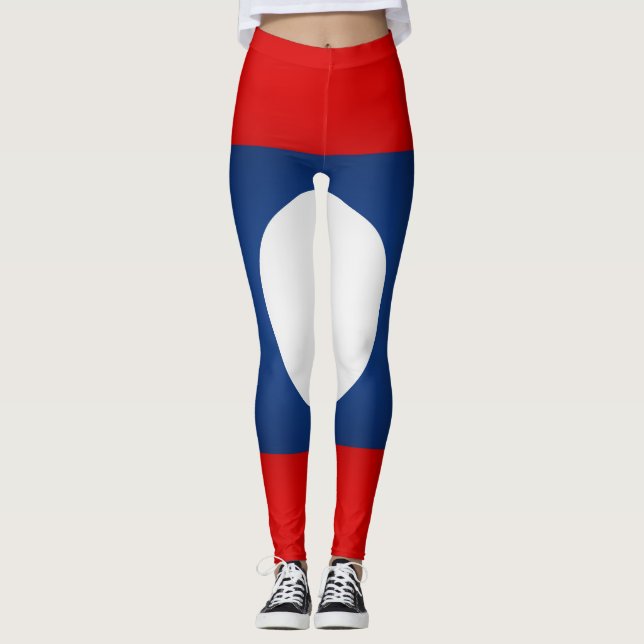 Leggings Drapeau cool Laos (Devant)