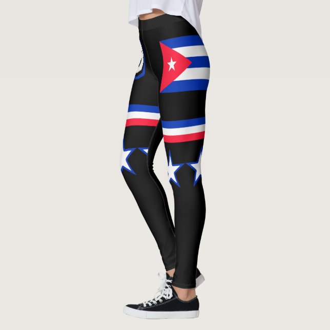 Leggings Drapeau Cuba (Gauche)