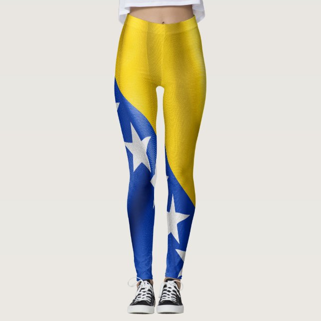 Leggings Drapeau de Bosnie-Herzégovine (Devant)