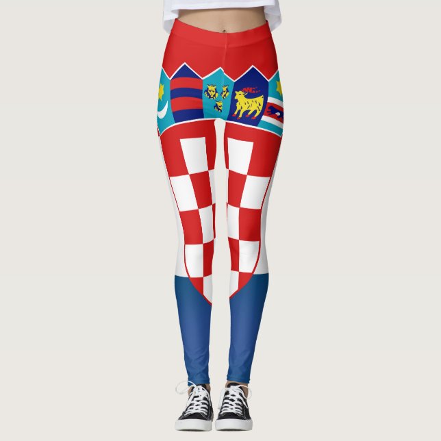 Leggings Drapeau de Croatie Cool (Devant)