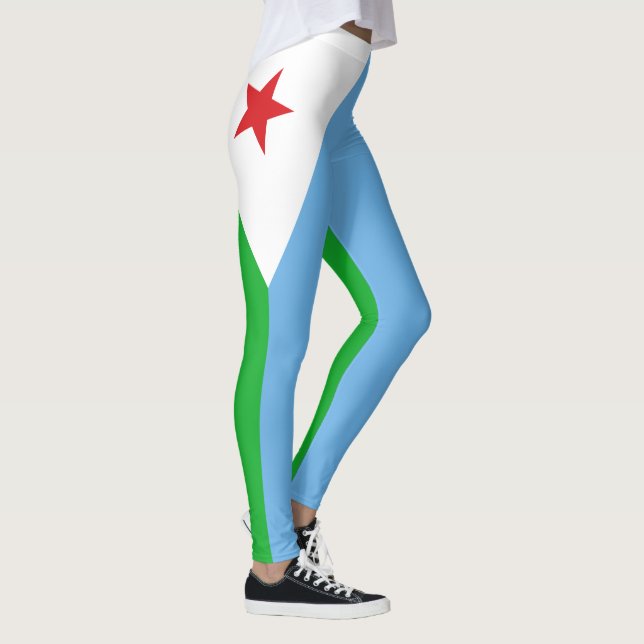 Leggings Drapeau de Djibouti (Droite)
