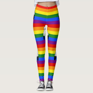 Leggings Drapeau de fierté bispirituel de SlipperyJoe's sym