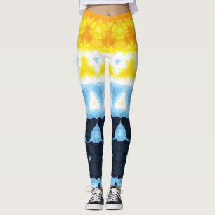 Leggings Drapeau de fierté Boho Groovy Géométrique Abstrait