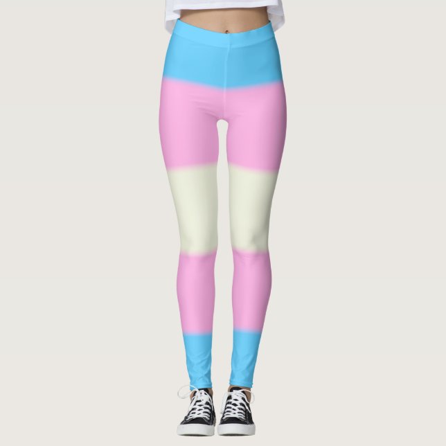 Leggings Drapeau de fierté de transsexuel de Falln (Devant)