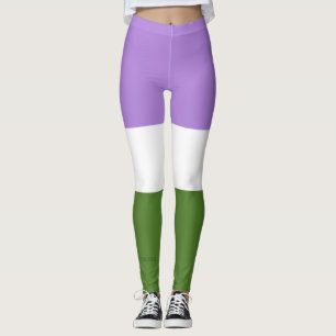 Leggings Drapeau de fierté genderqueer de SlipperyJoe lavan