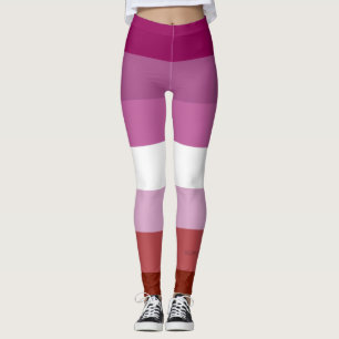 Leggings Drapeau de fierté lesbienne de SlipperyJoe féminin
