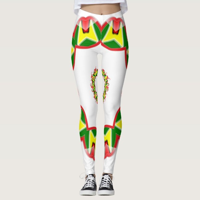 Leggings Drapeau de Guyana (Devant)