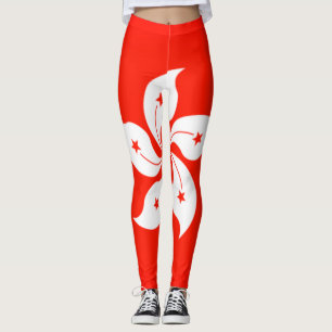 Leggings Drapeau de Hong Kong